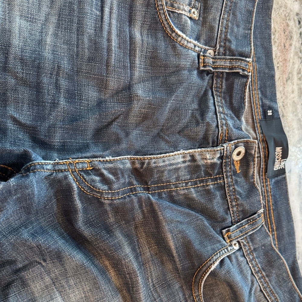 Love Moschino Men's Blue Straight Jeans